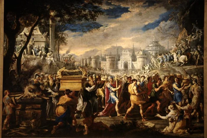 Historic artwork depicting the Ark of the Covenant
