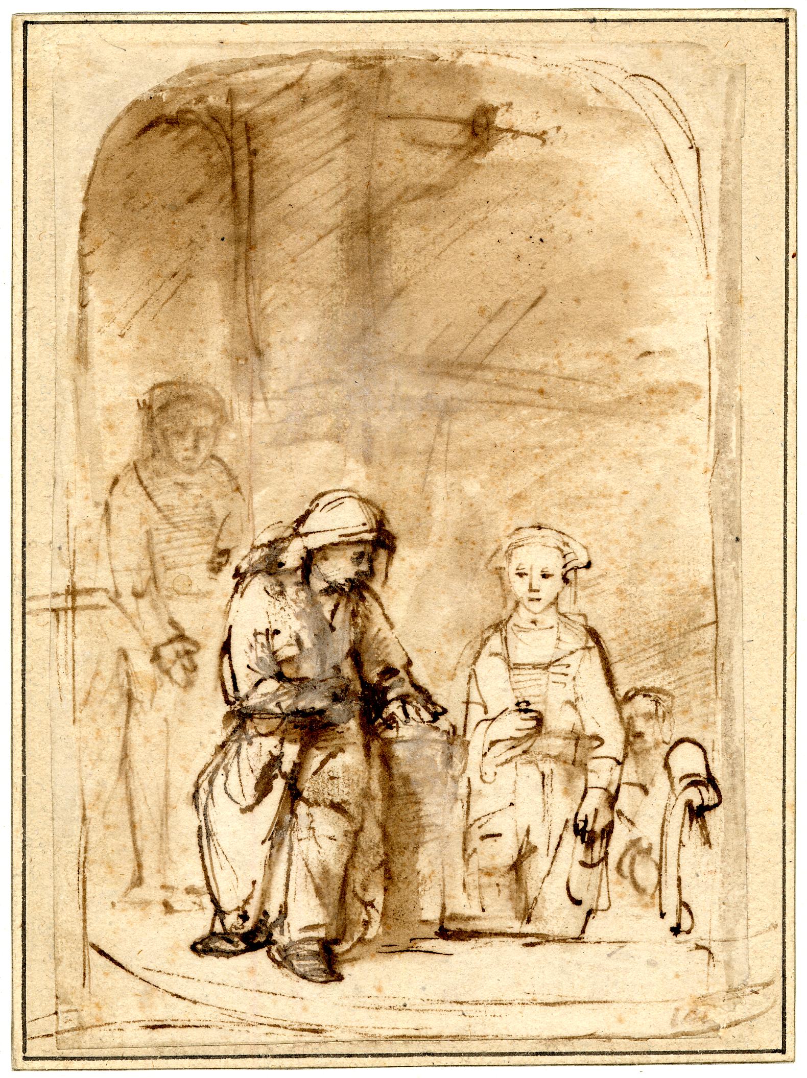 The widow giving her offering